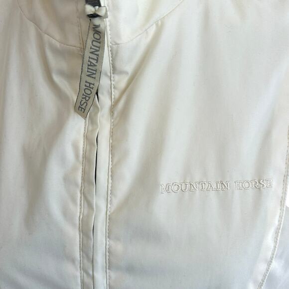 Mountain Horse Full Zip Riding Vest Women Medium Cream Equestrian Horses Outdoor - Picture 5 of 12